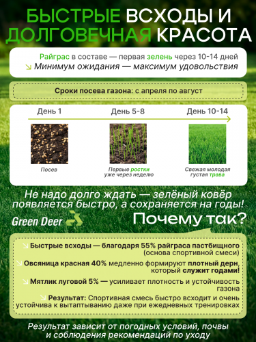 Газон  "Спорт" 10 кг фото 6