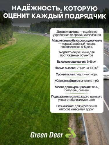 Газон "Откос" 25 кг фото 6